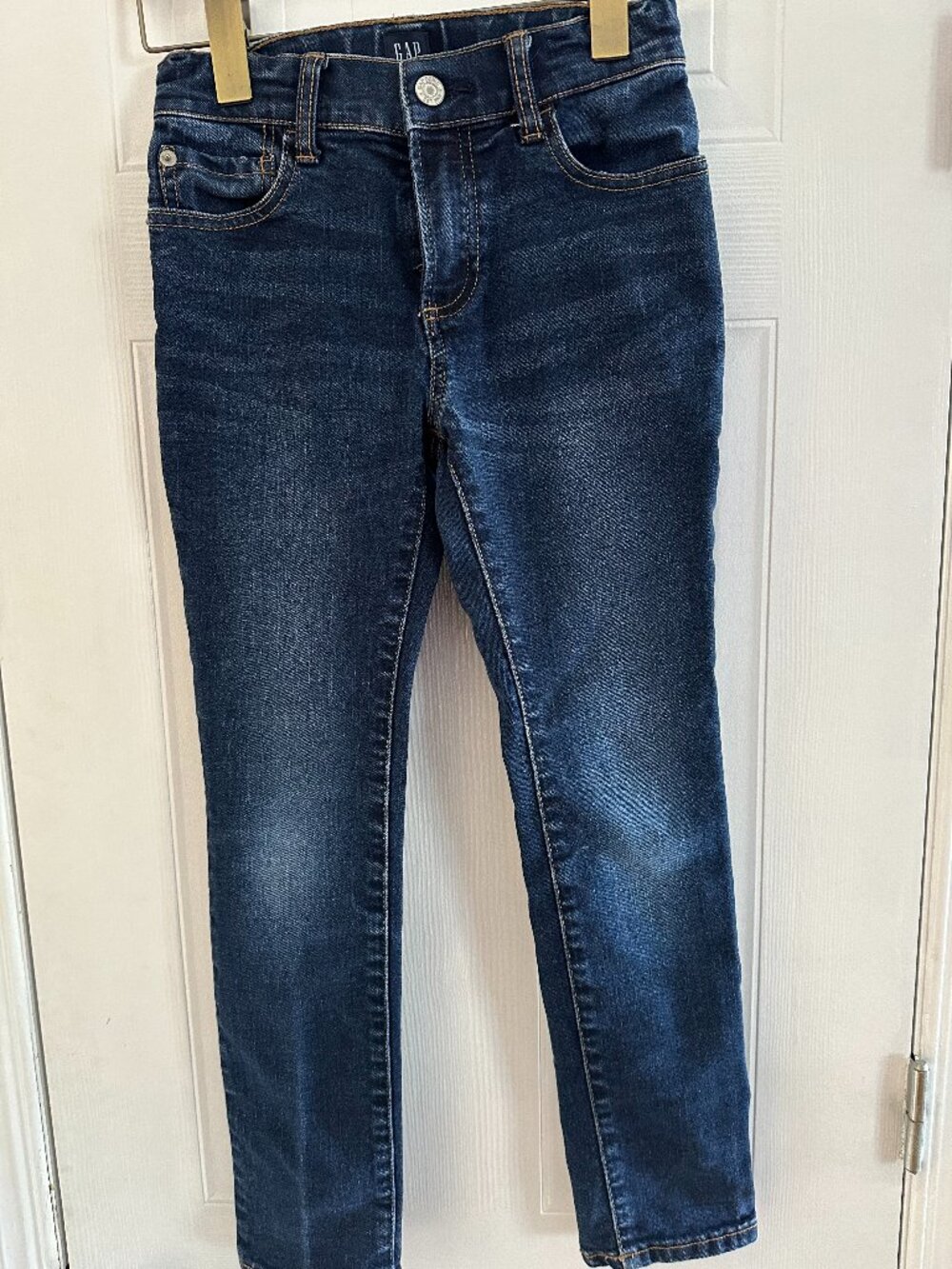 GAP Kids Dark Wash Skinny Jeans Classic 5-Pocket Denim - Stretchy